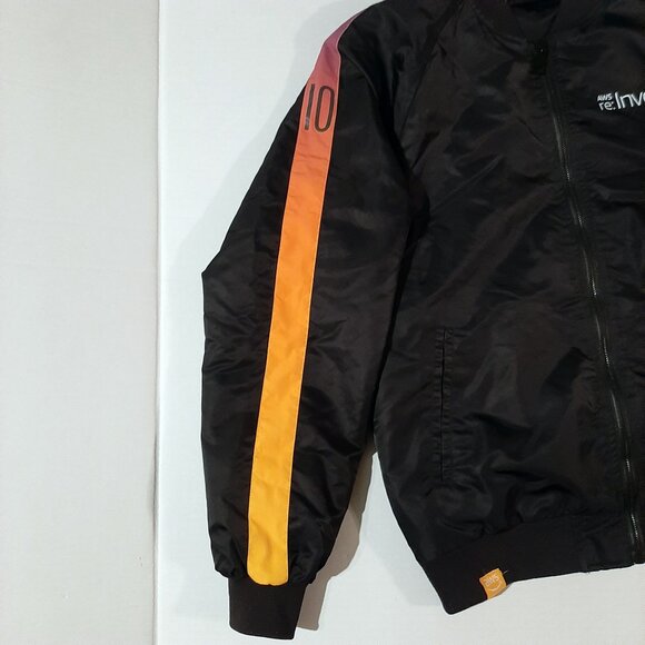 Amazon AWS re:Invent Convention jacket Men's Large Full-Zip Black Satin Bomber - Picture 7 of 9